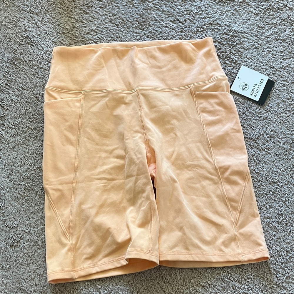 Senita Athletics Apricot Biker Shorts